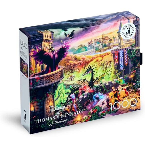 Thomas Kinkade Disney Maleficent 1000pc Puzzle - Picture 6 of 6